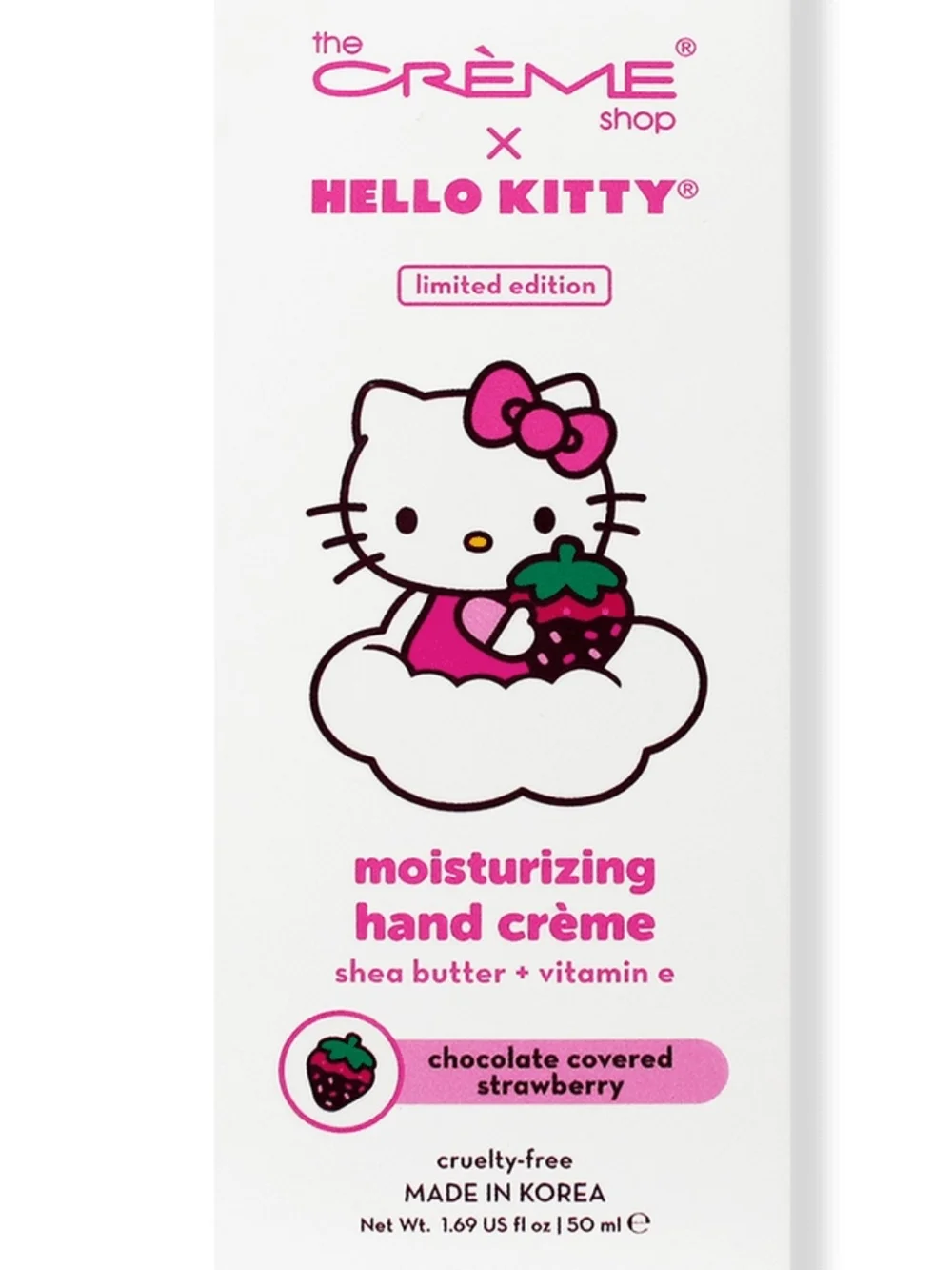 Hello Kitty Pink & White Hand Crème - Shea Butter & Vitamin E